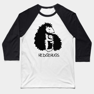 'Hedgehugs Hedgehog Hugging' Sweet Hedgehog Gift Baseball T-Shirt